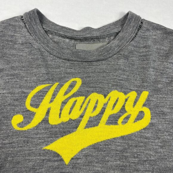 Zadig & Voltaire Kansas Bis Happy Sweater Gray Wool Slouchy Comfy Knit XS FLAW - Picture 3 of 11